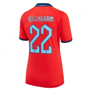 England Jude Bellingham #22 Bortatröja Kvinnor VM 2022 Kortärmad